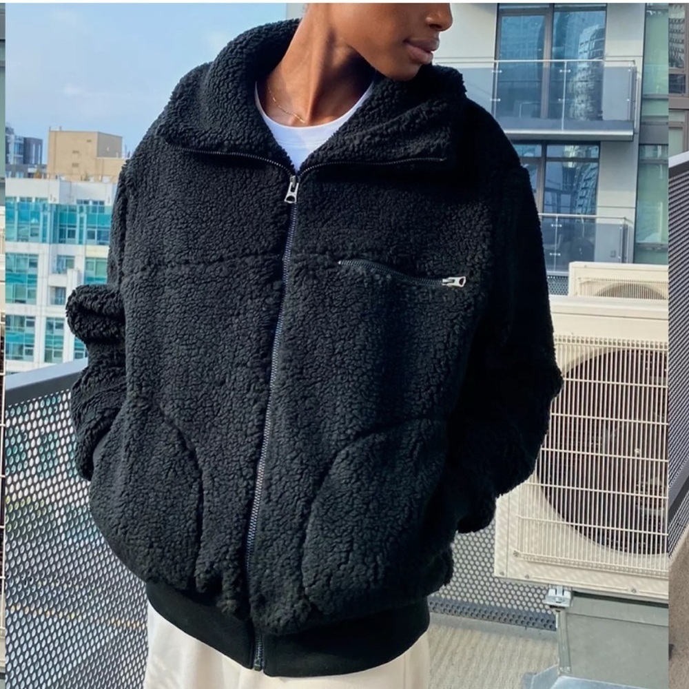 Wilfred Black Puffer Jacket - Picture 1 of 15